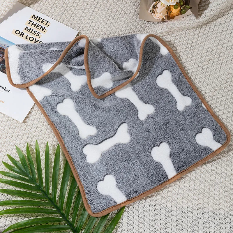 Coral Fleece Pet Sleeping Blanket