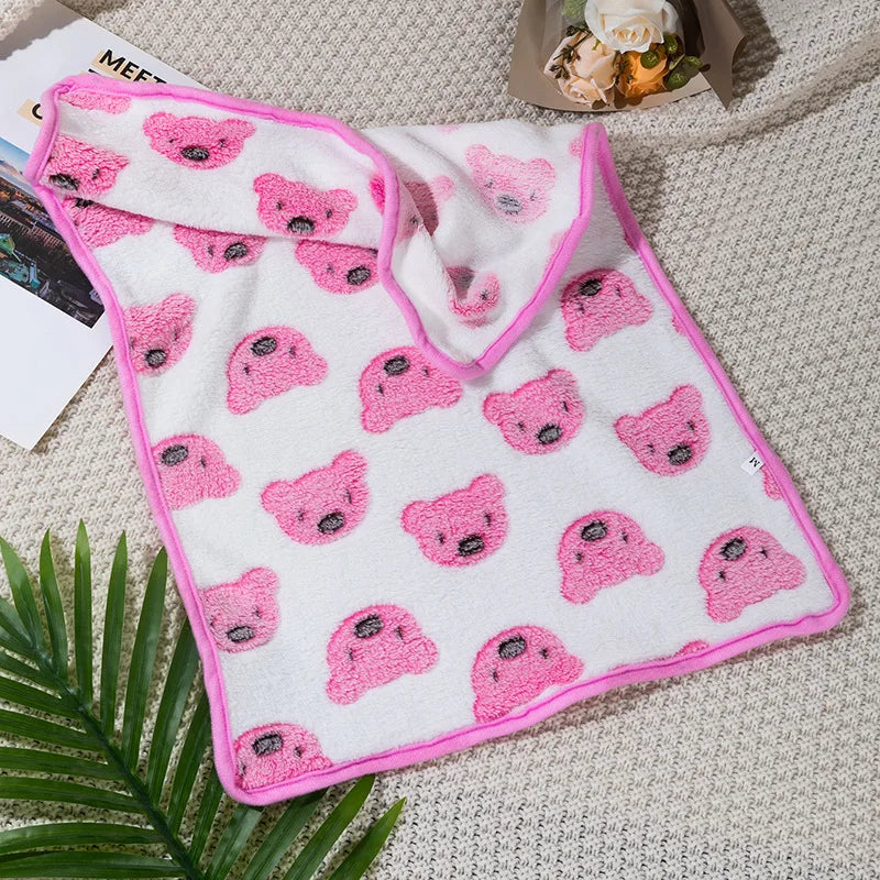 Coral Fleece Pet Sleeping Blanket