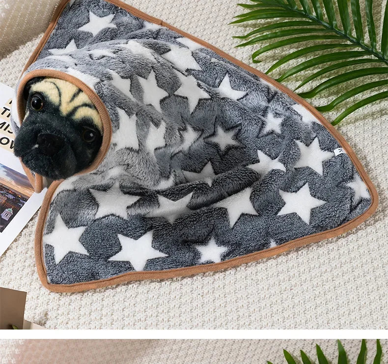 Coral Fleece Pet Sleeping Blanket