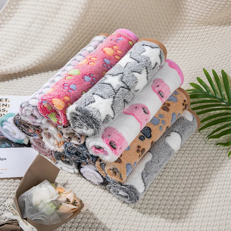 Coral Fleece Pet Sleeping Blanket