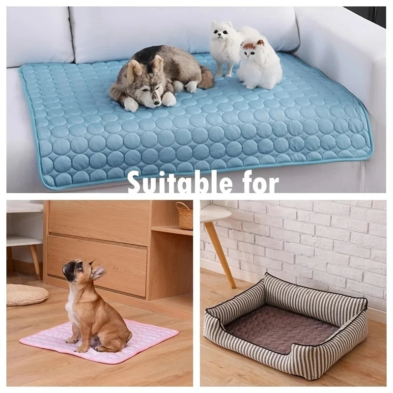 Pet Cooling Ice Pad Blanket