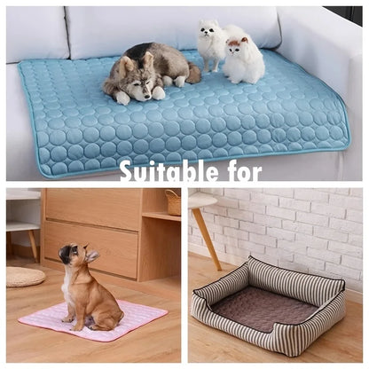 Pet Cooling Ice Pad Blanket