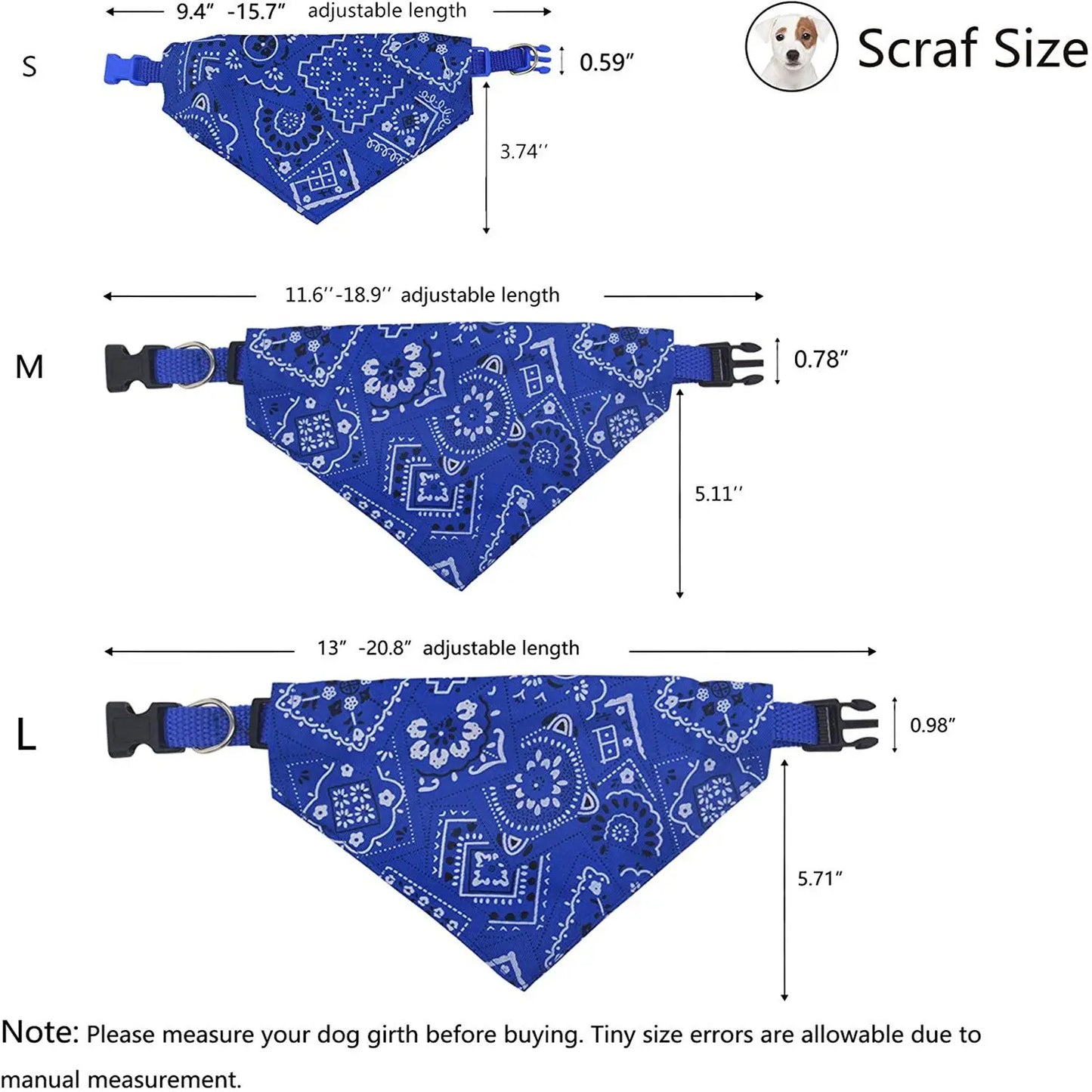 Adjustable Triangular Pet Scarf