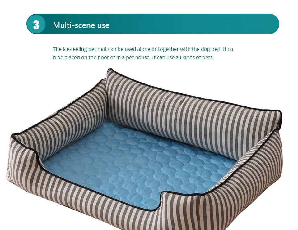 Pet Cooling Ice Pad Blanket