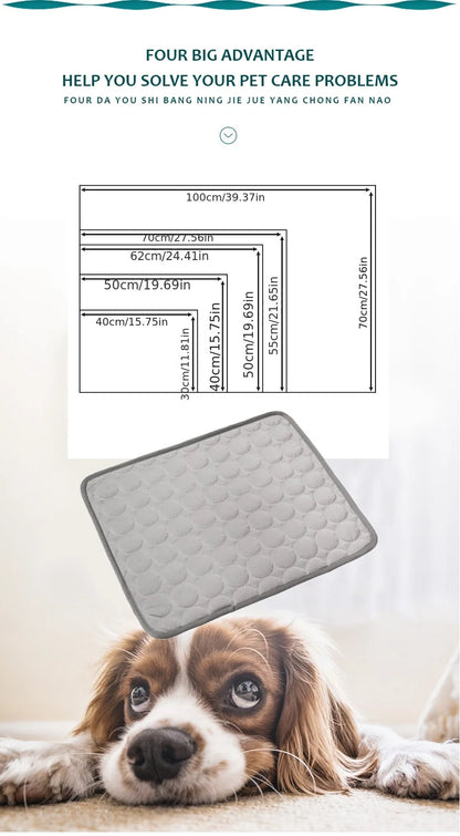 Pet Cooling Ice Pad Blanket