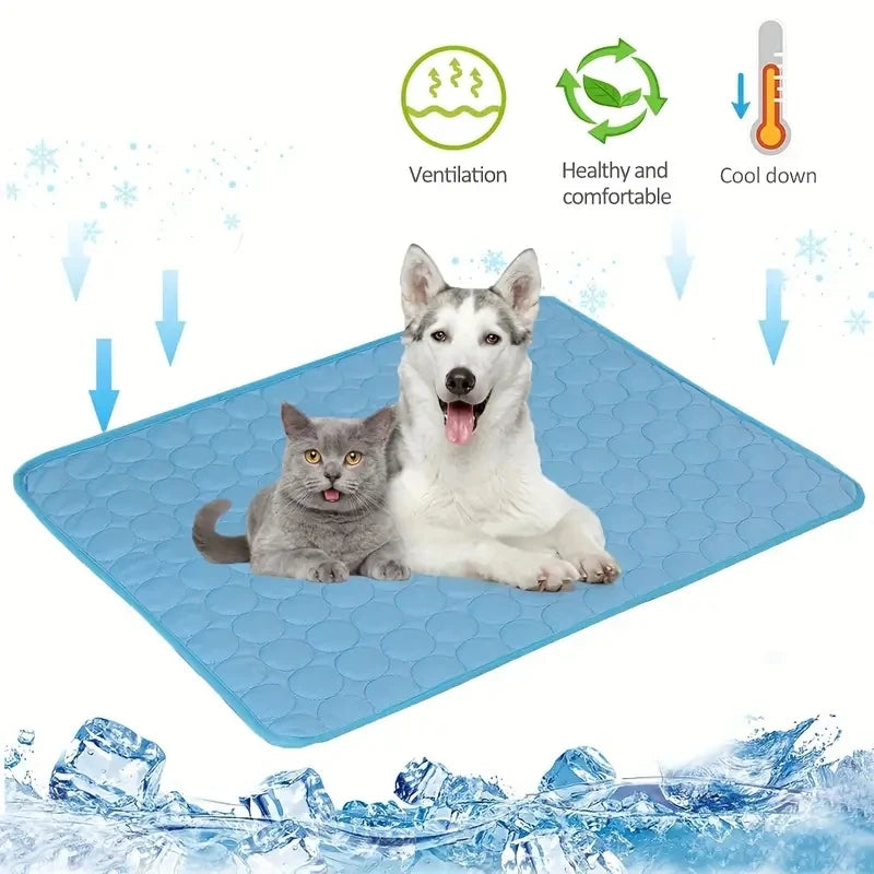 Pet Cooling Ice Pad Blanket