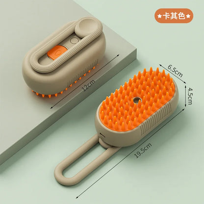 3-in-1 Electric Steam Pet Grooming Brush