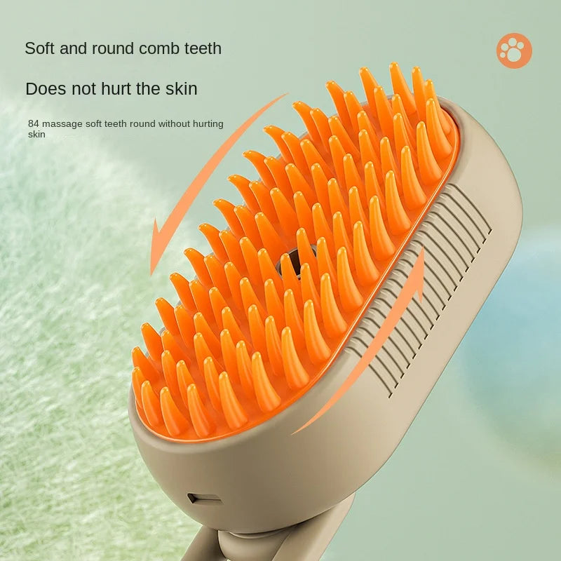 3-in-1 Electric Steam Pet Grooming Brush