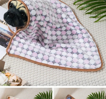 Coral Fleece Pet Sleeping Blanket