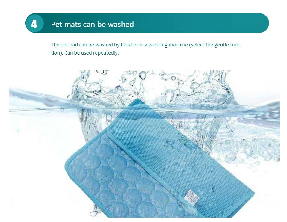 Pet Cooling Ice Pad Blanket