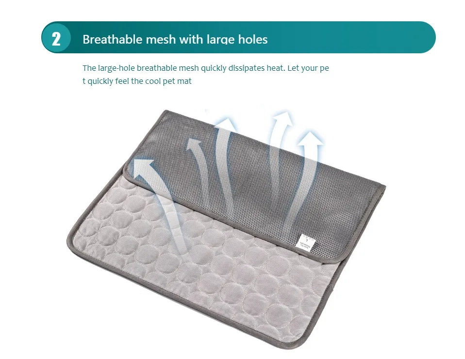 Pet Cooling Ice Pad Blanket