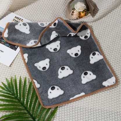 Coral Fleece Pet Sleeping Blanket
