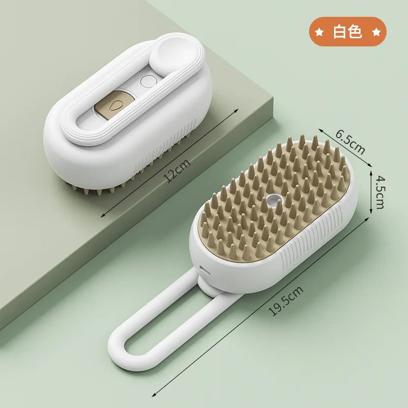 3-in-1 Electric Steam Pet Grooming Brush